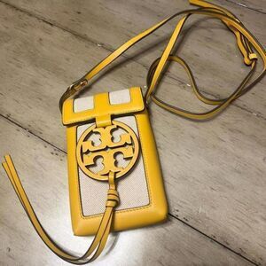Tory Burch Miller Canvas Quadrant Phone Crossbody